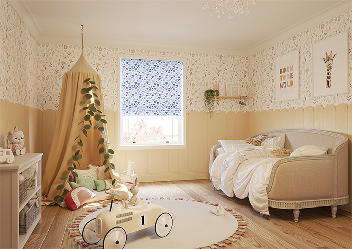 Sweetheart, Purple - Motorised Roman Blind - Image 6